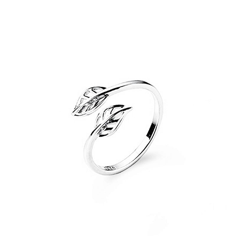 Maple Leaf Open Ring | Nature-Inspired Adjustable Ring