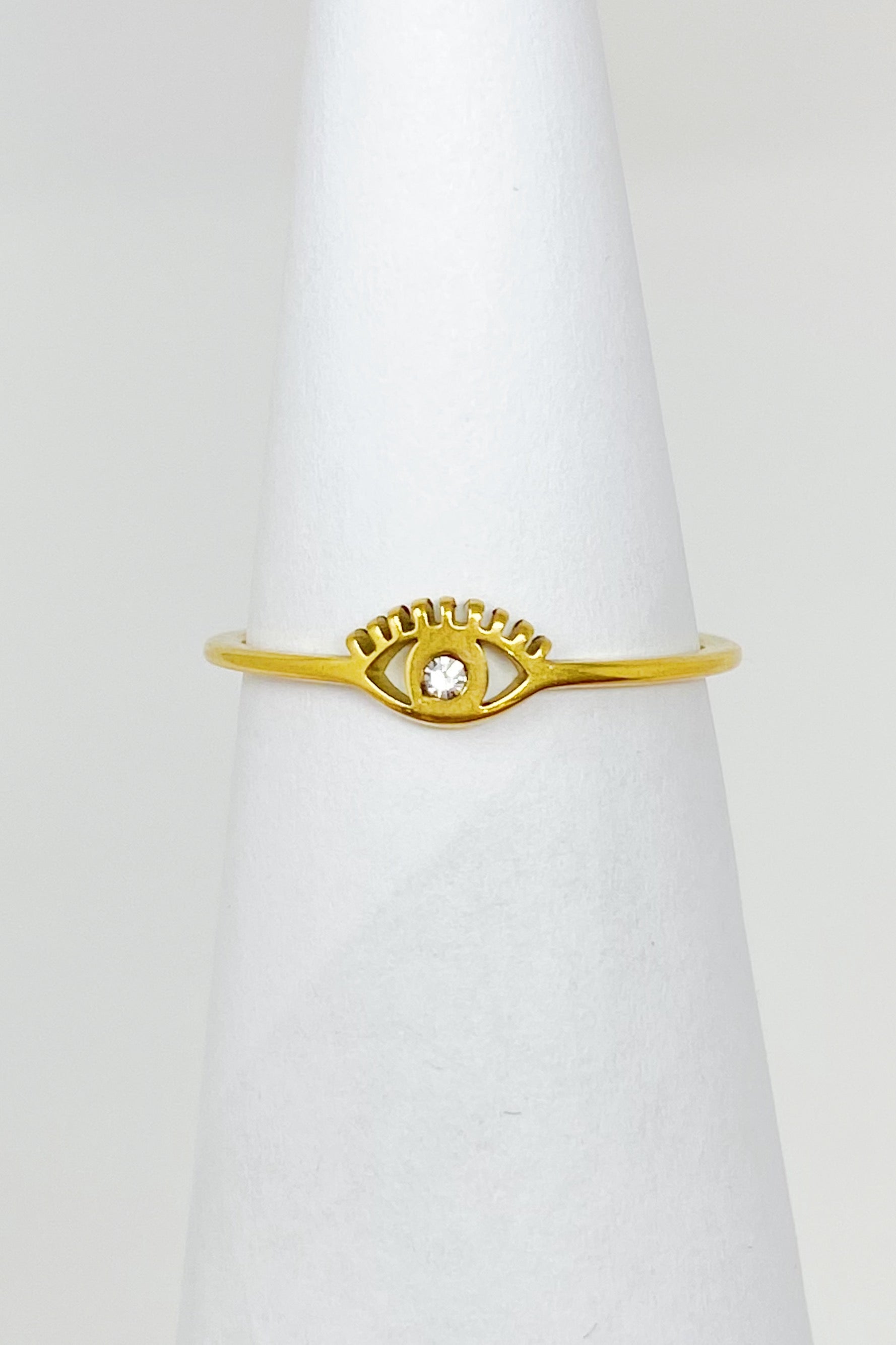 Pretty Eye Dainty Ring | Evil Eye Minimalist Ring