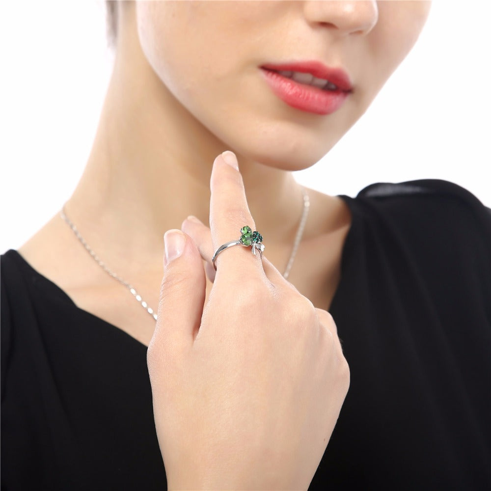 Clover Couple Ring | Adjustable Tail Ring