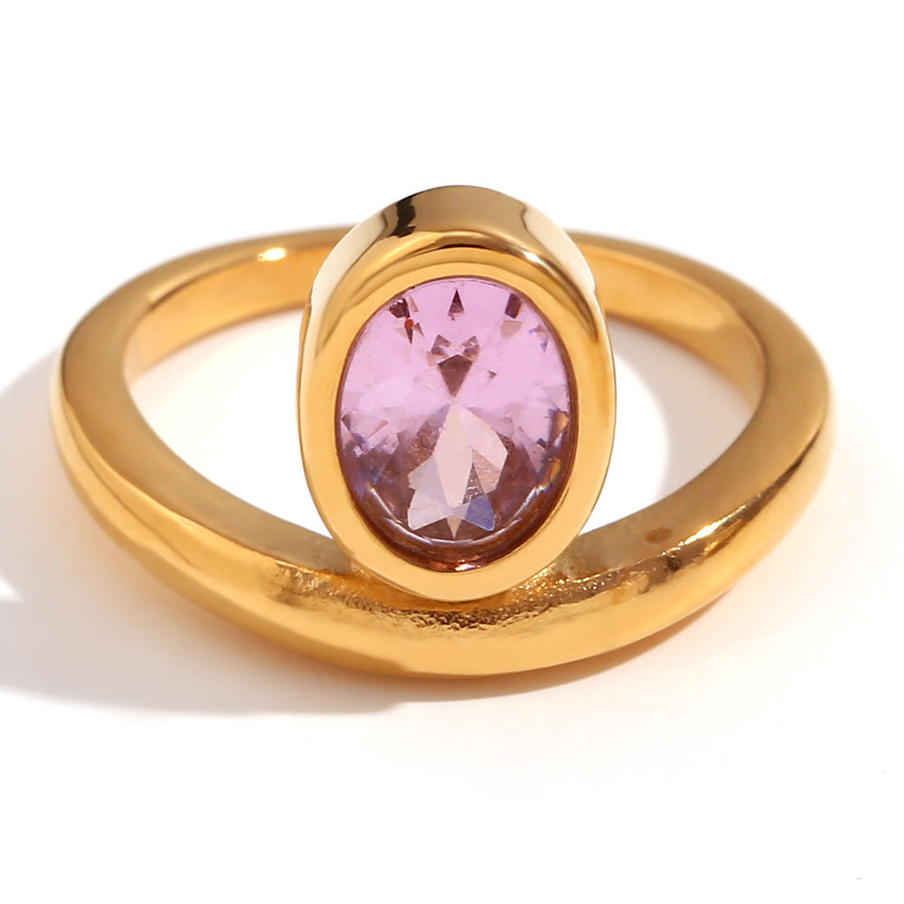 Minimalist 18K Stainless Steel Ring for Women