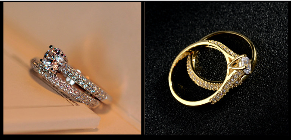 DaiLi Jewelry 18K Gold Plated Engagement Rings