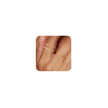 3-Piece Stackable CZ Ring Set | 14K Gold Non-Tarnish