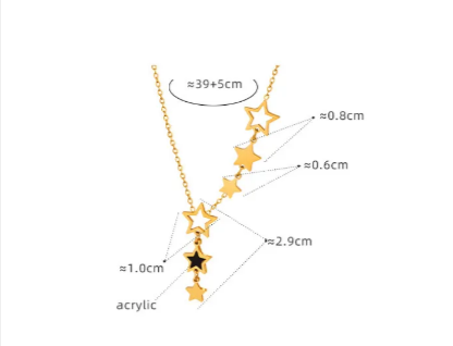 Geometric Star Pendant Necklace