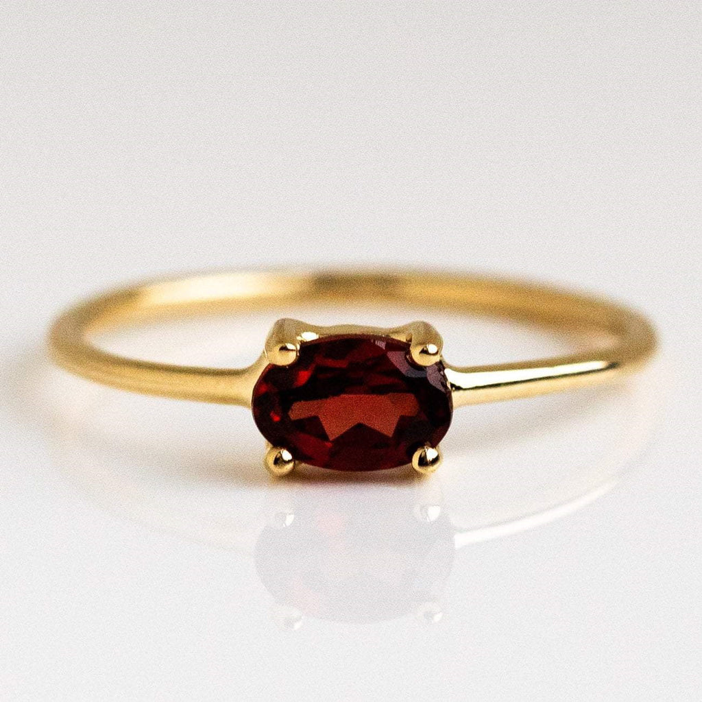 December Birthstone Ring | 18K Gold Stainless Steel