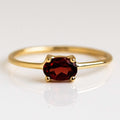 December Birthstone Ring | 18K Gold Stainless Steel