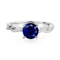 Sapphire Twist Infinity Ring | 925 Silver September Birthstone