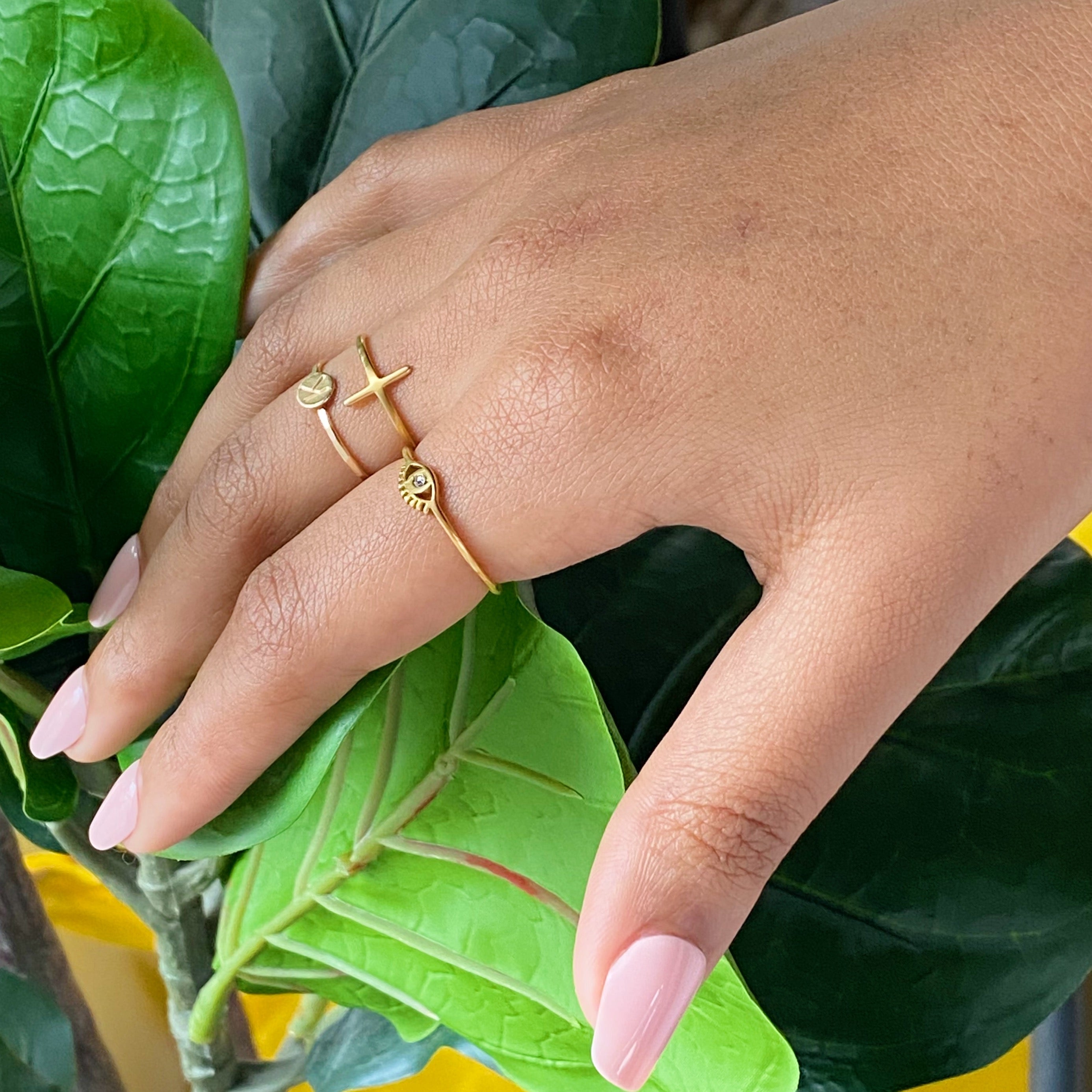 Pretty Eye Dainty Ring | Evil Eye Minimalist Ring