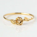 12-Month Flower Birthstone Ring with Zircon Inlay