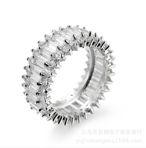 White Stone Circle Ring | Minimalist Design