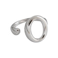 Oval Band Ring | Versatile Silver Minimalist Ring