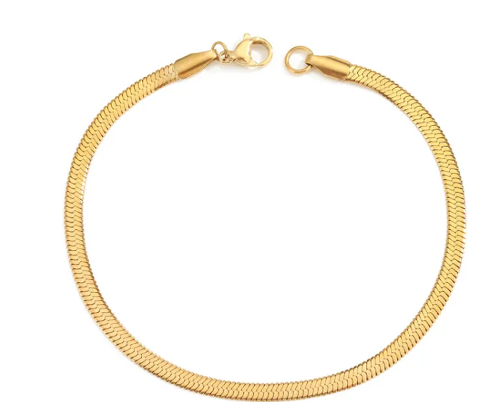 Stainless Steel Snake Chain Thin Bracelet
