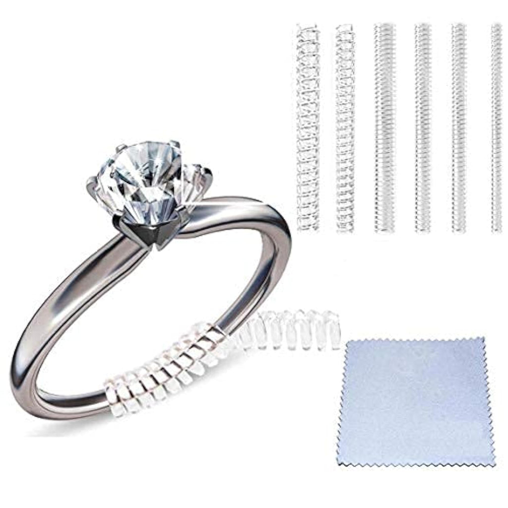 Eiito Ring Verkleinern (Set Von 4 Größen) Ringverkleinerer Ringverkleinerer Unsichtbar Ringeinlage zum Verkleinern (1.2mm/2mm/3mm/4mm)