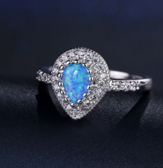Water Drop Ring | Minimalist Teardrop Ring