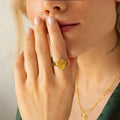 Heart & Star Ring Set | Titanium Steel & Gold