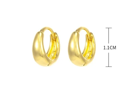 Gilded Gold Hoop Earrings | Elegant Women's Hoops