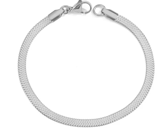 Stainless Steel Snake Chain Thin Bracelet
