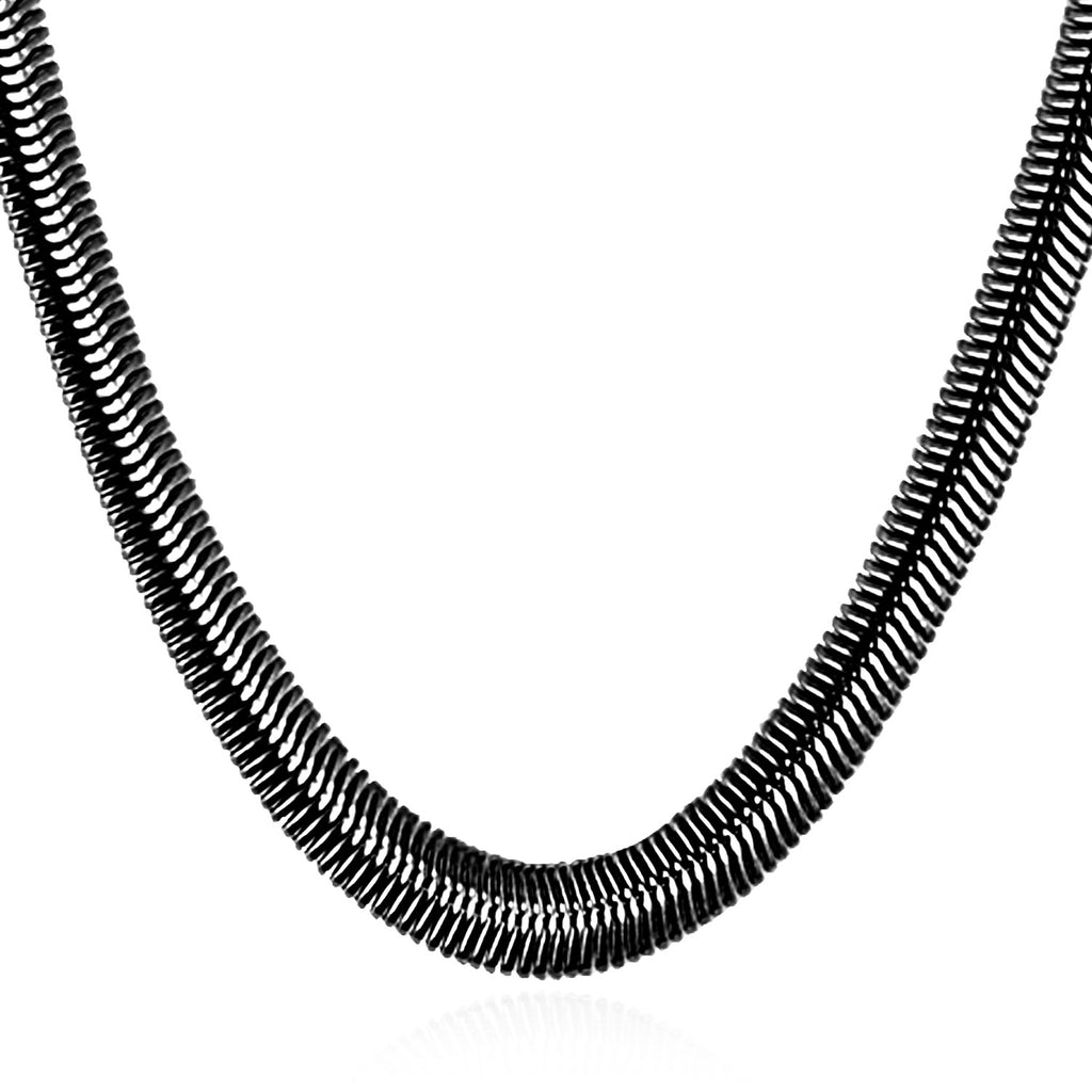 Titanium Steel Snake Bone Chain Necklace in Alloy