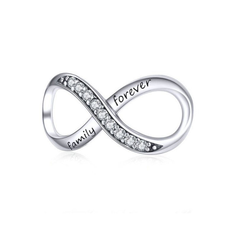 S925 Silver Infinity Beads | DIY Bracelet Accessories