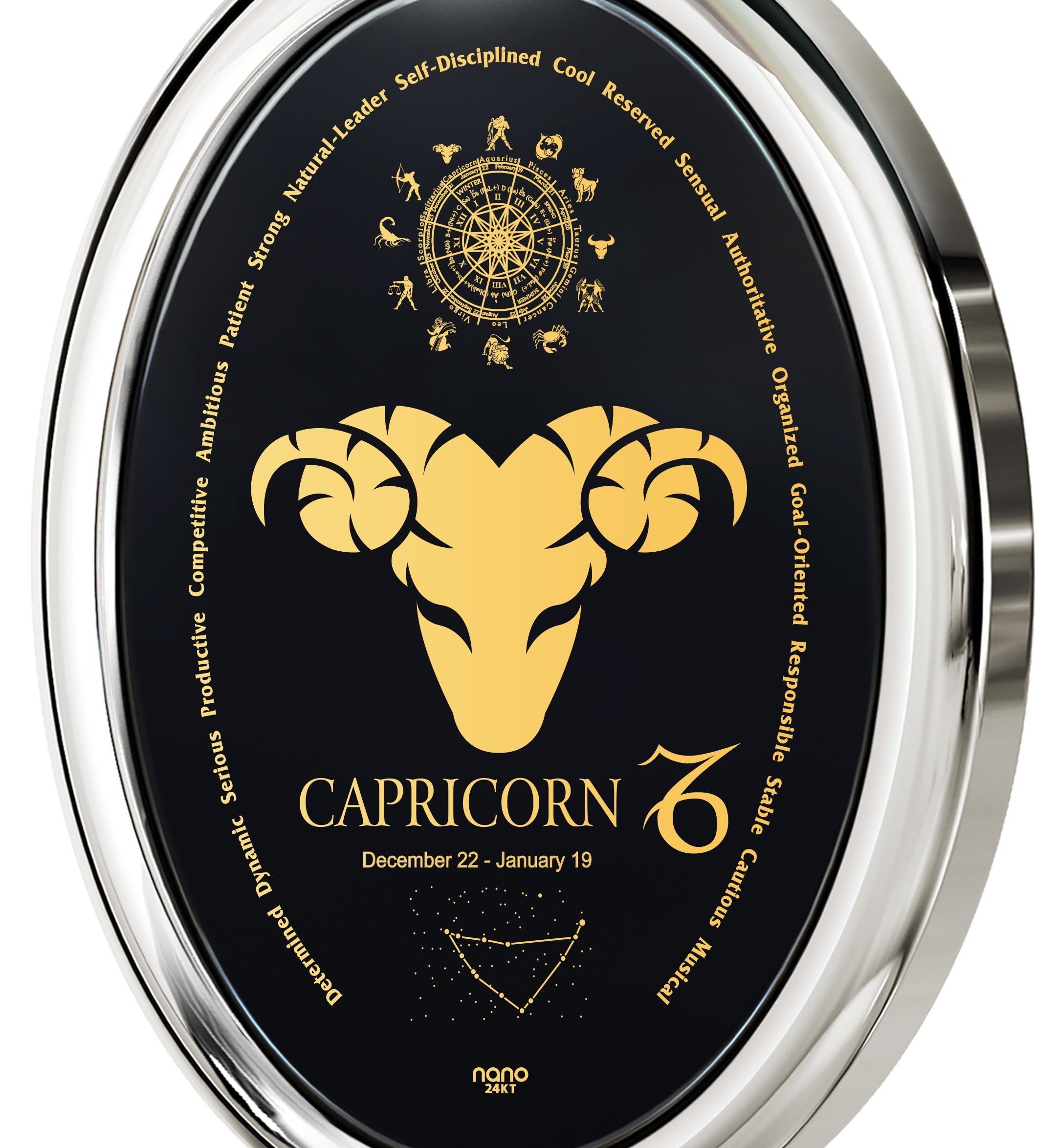 Capricorn Zodiac Necklace | Dainty Astrology Pendant for Women