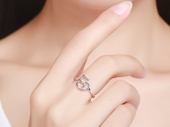 Cat Ring | Sterling Silver Animal Ring
