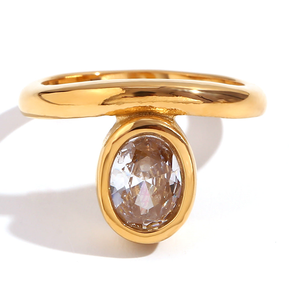 Minimalist 18K Stainless Steel Ring for Women