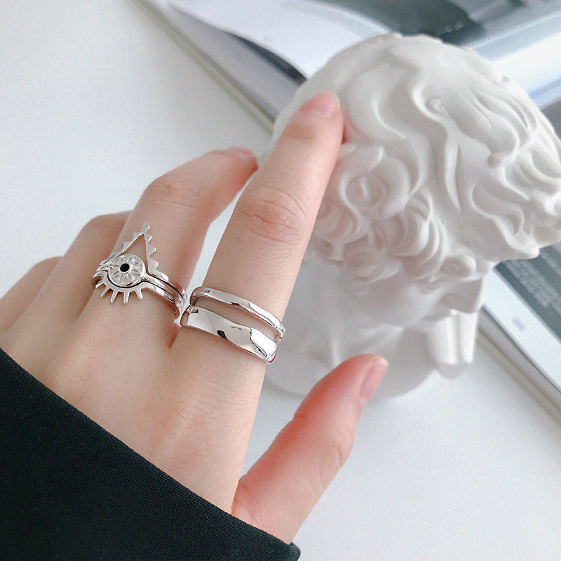 Double Layer Open Ring | S925 Silver Women's Ring