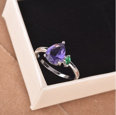 Birthstone Ring with Colorful Zircon | 925 Silver