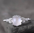 Moonstone Engagement Ring | Opal Fashion Ring for Women