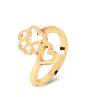 Cat Paw Open Ring | Cute Adjustable Ring