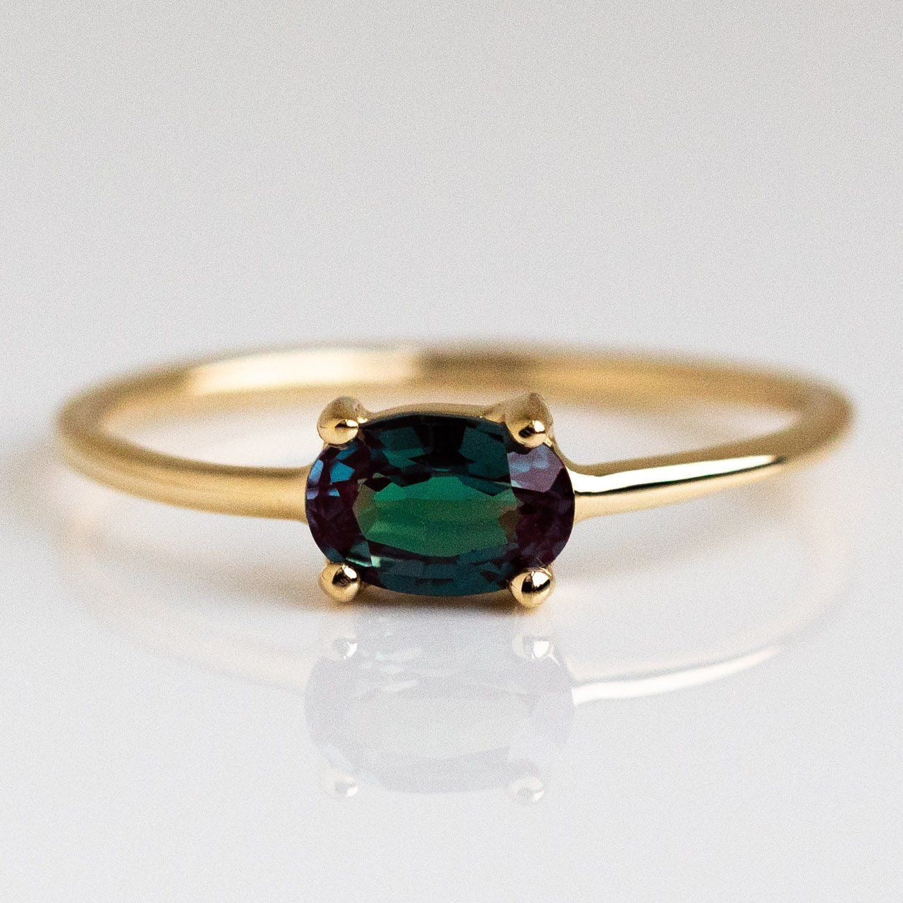 December Birthstone Ring | 18K Gold Stainless Steel