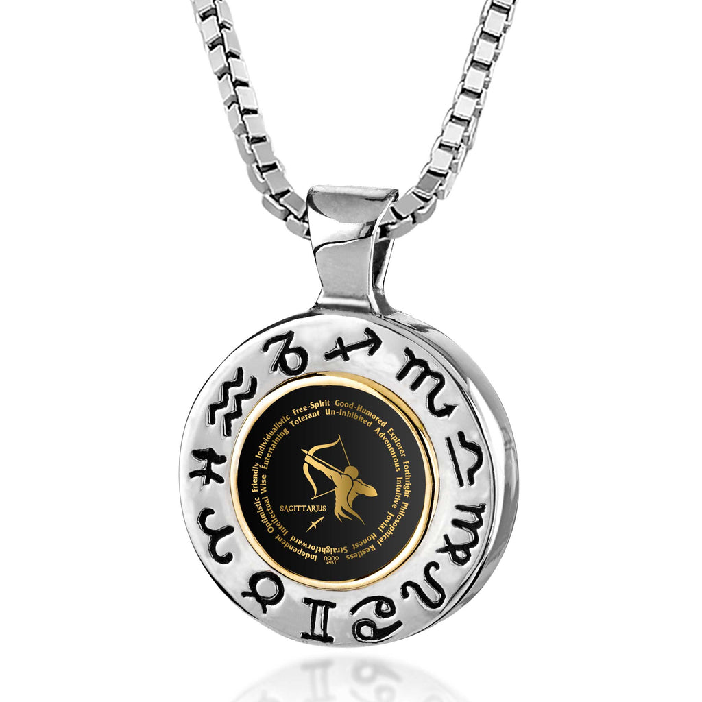 Sagittarius Zodiac Necklace | Dainty Astrology Pendant for Women