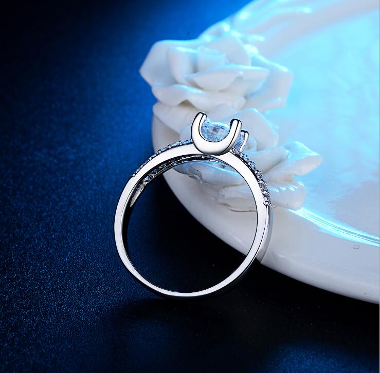 Imitation Diamond Engagement Ring | Minimalist Design