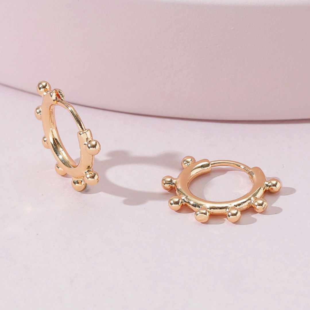 Dainty Huggie Hoop Earrings | Minimalist Gold Hoops for Women