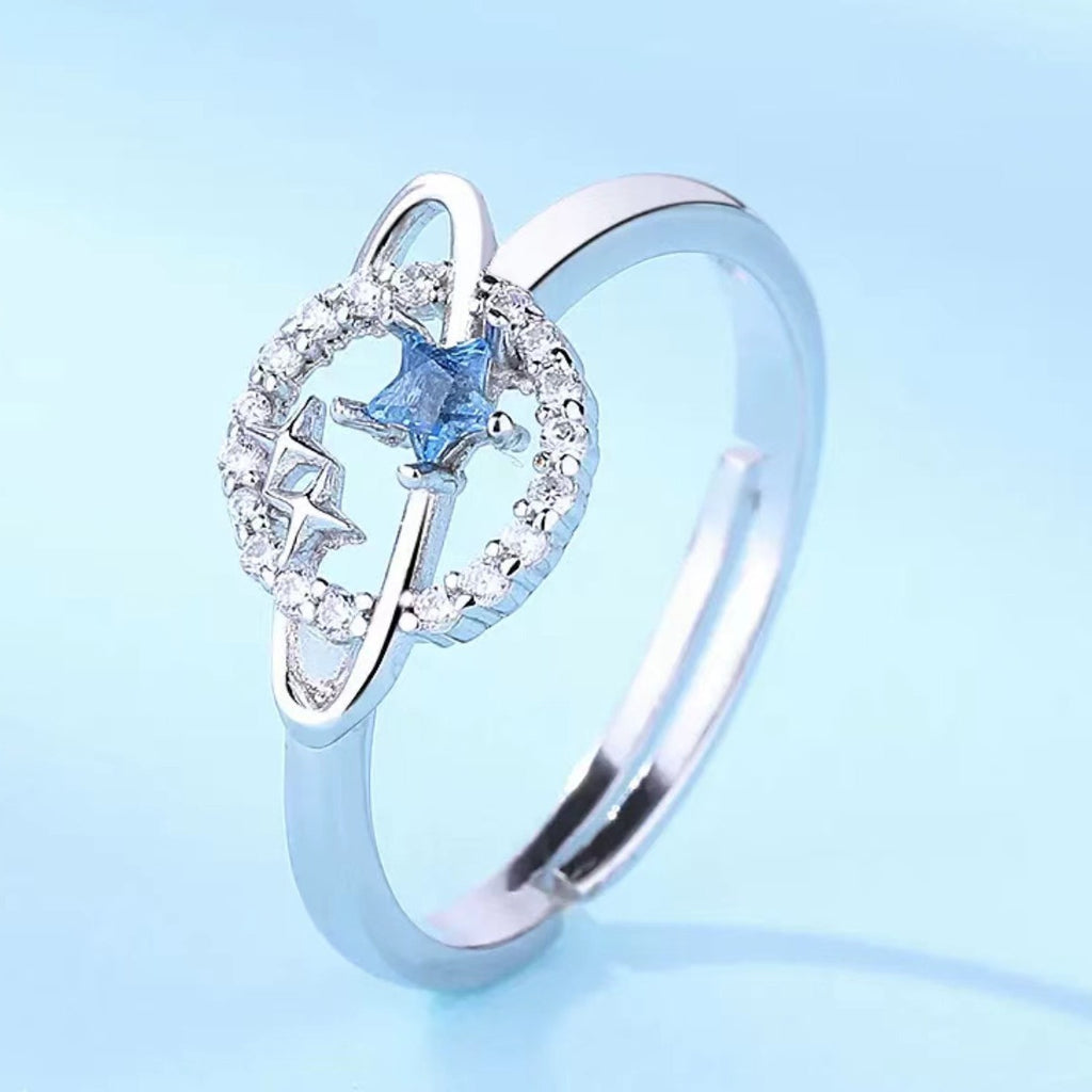 Saturn Ring | S925 Silver Minimalist Celestial Ring