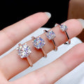 Moissanite Engagement Ring | 925 Silver Couples Ring
