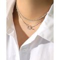 Sterling Silver Snake Bone Chain Necklace