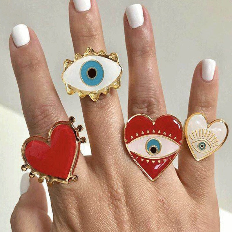 Demon Eye, Lip & Heart Ring Collection | Edgy Minimalist