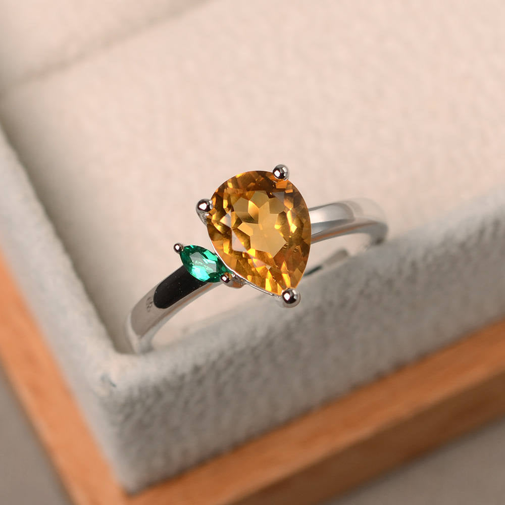 Birthstone Ring with Colorful Zircon | 925 Silver