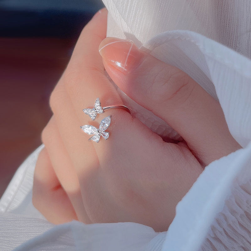Dainty Butterfly Cuff Ring | Perfect Gift for Girls