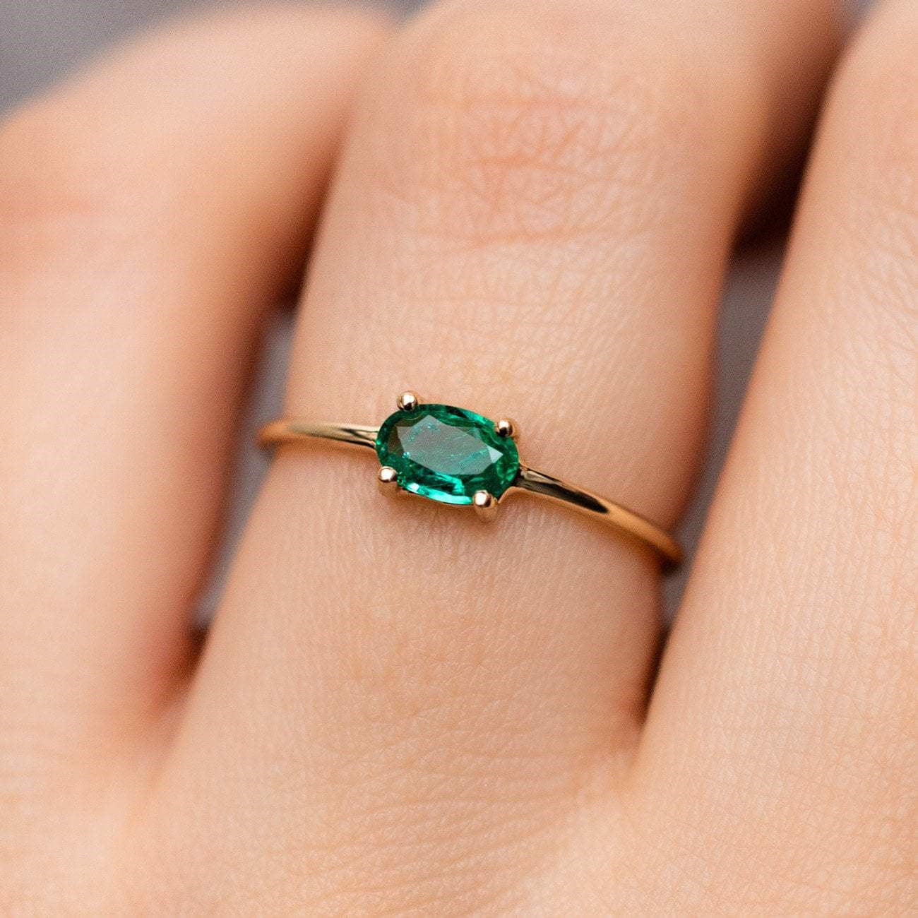 December Birthstone Ring | 18K Gold Stainless Steel