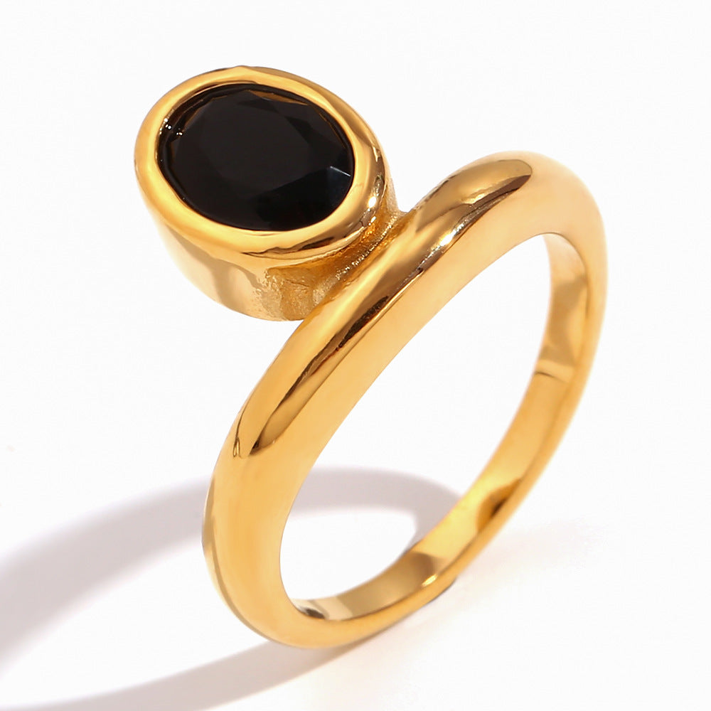 Minimalist 18K Stainless Steel Ring for Women