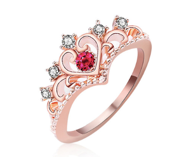 Crown Diamond Ring | Vintage Style Ring