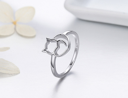 Cat Ring | Sterling Silver Animal Ring
