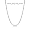 Monily Stainless Steel Franco Chain Necklace Cuban Curb Men Necklace Italian Heavy Cut Biker Hip Hop Chunky Punk Chevron Necklace 3mm 12 Inches