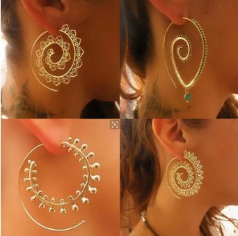Summer Hoop Earrings Set | 2 Pairs of Trendy Gold Hoops