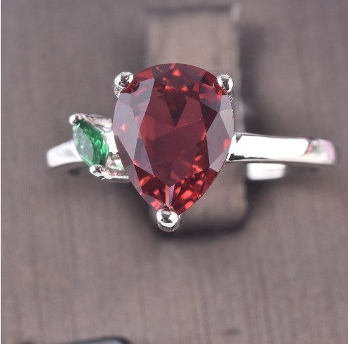 Birthstone Ring with Colorful Zircon | 925 Silver