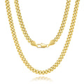 14K Gold Necklace for Women 14K Gold Chain Necklace Woman Mens Necklace Chian Gold Cuban Link Chain for Women & Men Non Tarnish Gold Necklace Gold Jewelry 5MM 16 18 20 22 24 26 30 (Length 24 Inches)