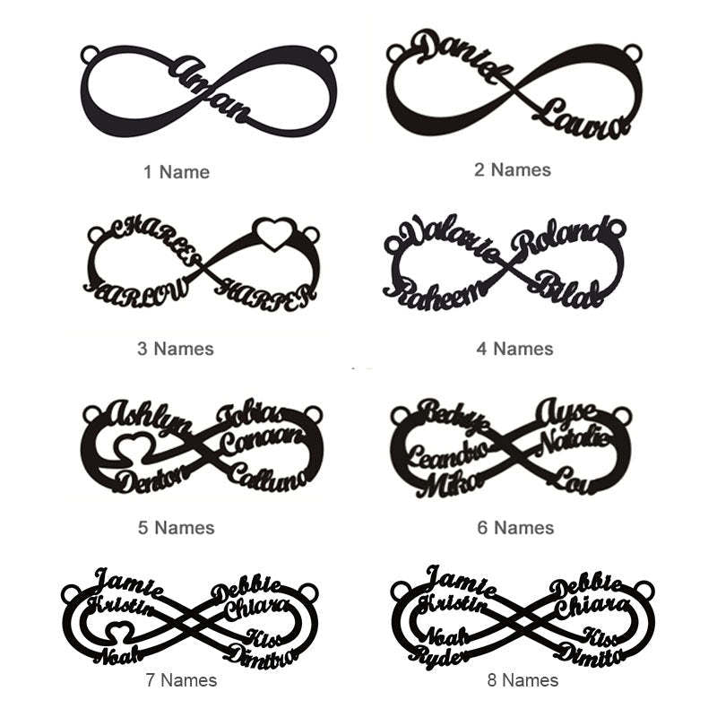 Personalized Infinity Name Necklace | Mother's Day Gift