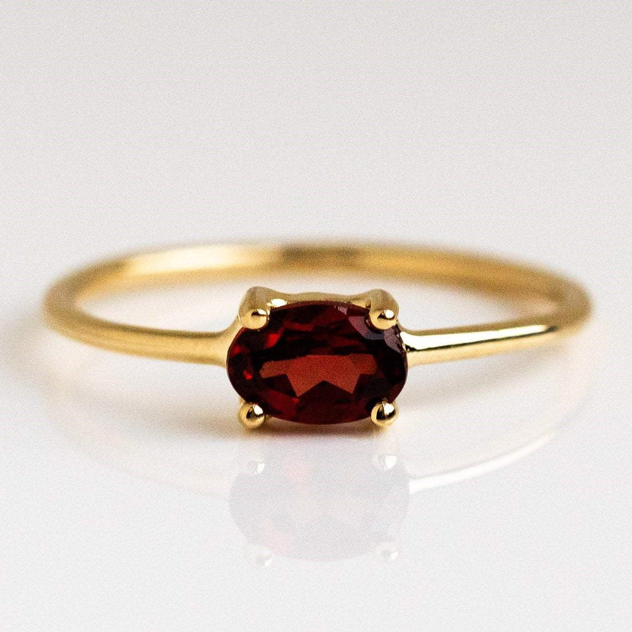 December Birthstone Ring | 18K Gold Stainless Steel