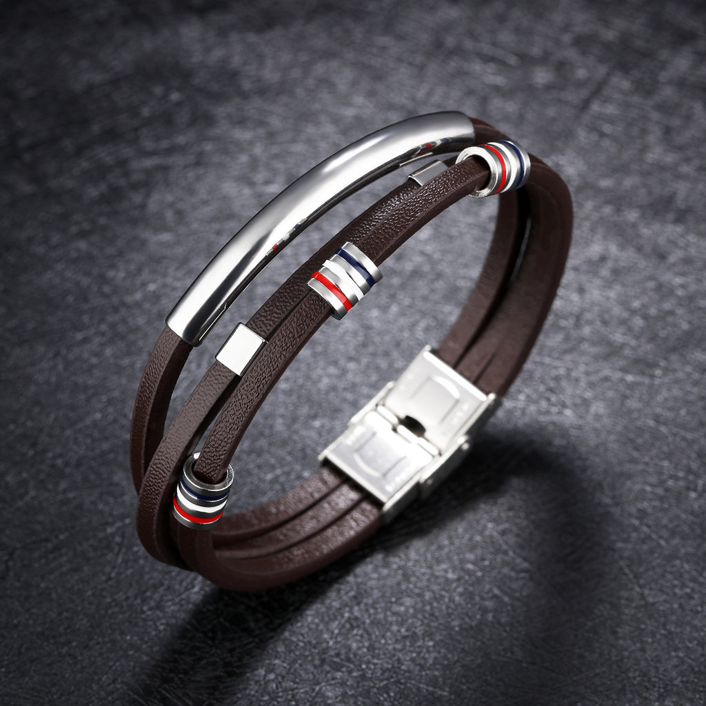 Woven Leather Bracelet for Men | Braided Men's Wrist Accessory